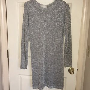 Vintage! Silver tunic sweater